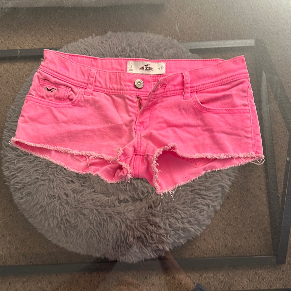Hot pink shorts!